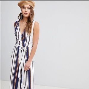 💙💛ASOS striped jumpsuit 💛💙